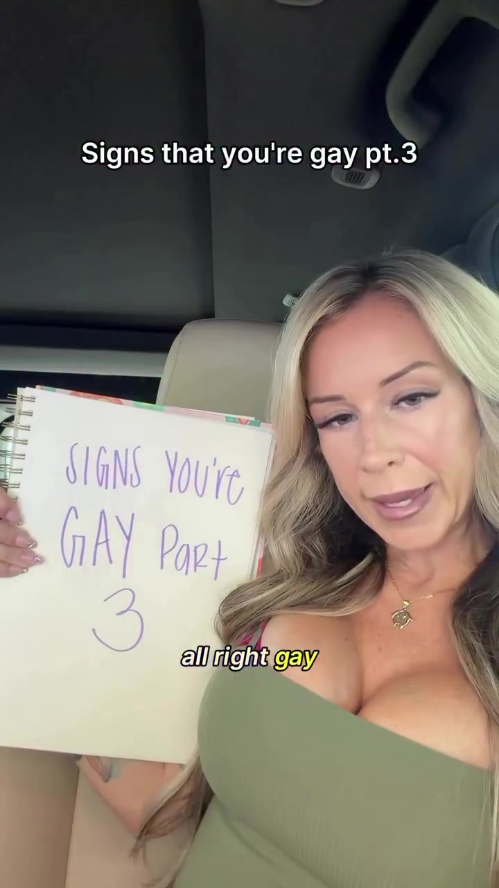 sitting in my car reading off reasons you’re definitely gay 😭